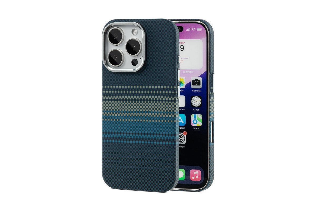Tech Fabric Case with MagSafe-Compatible Ring for iPhone 16 Pro (Midnight Tide)