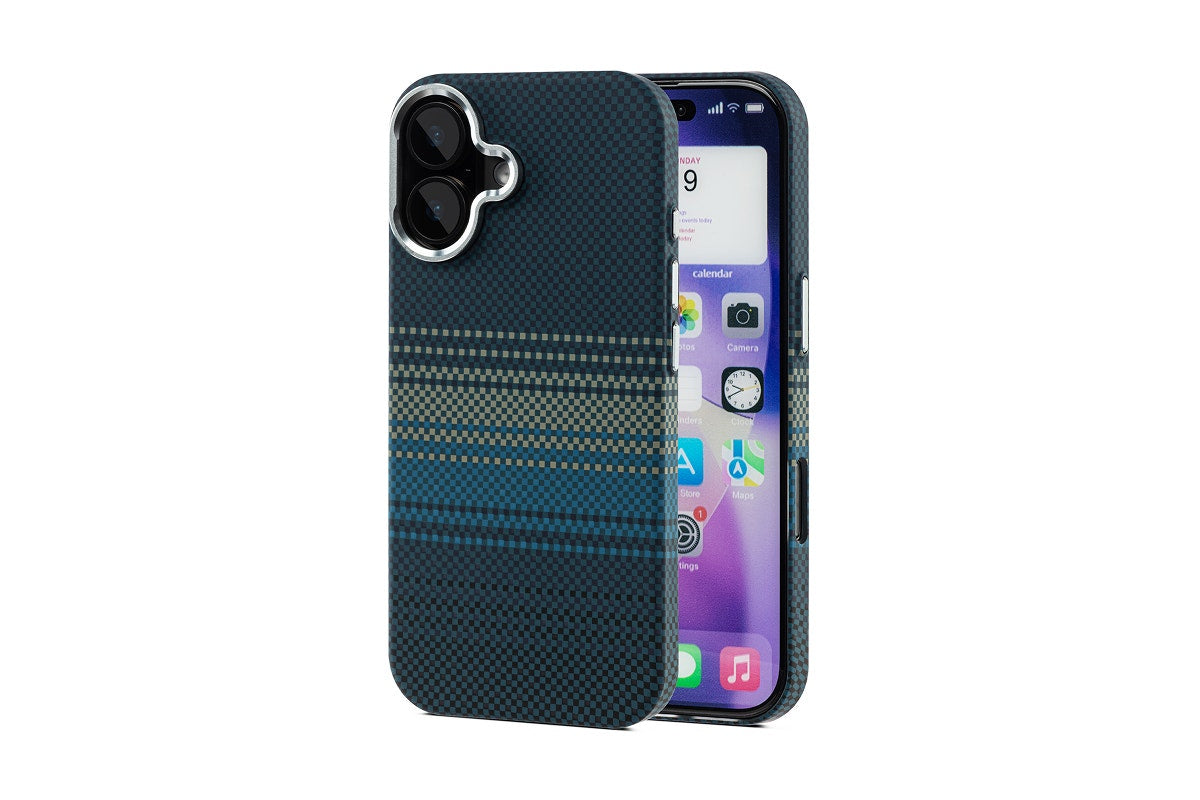 Tech Fabric Case with MagSafe-Compatible Ring for iPhone 17 (Midnight Tide)
