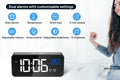 Digital Alarm Clock with Temperature Display & Voice Control