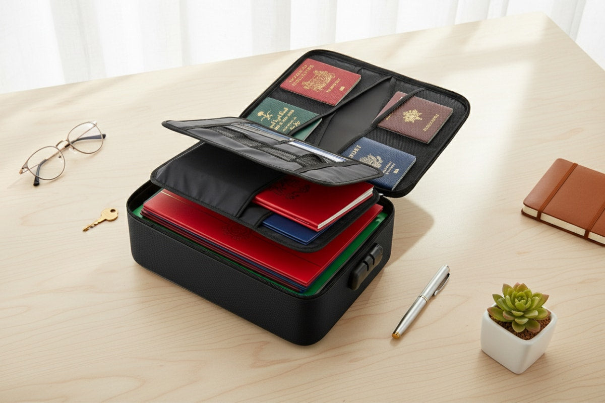 Fireproof and Water-Repellent Document Organiser