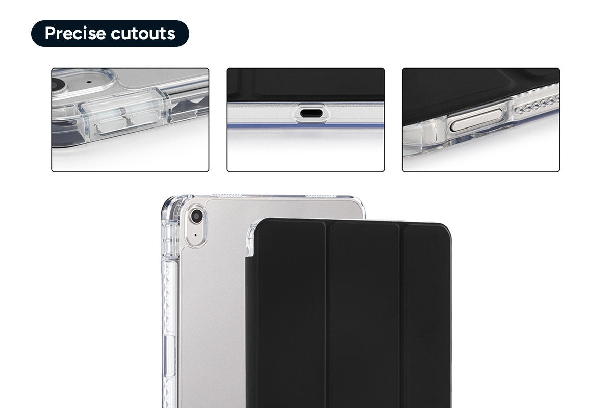 Slim Folio Stand Case for iPad (A16) 10th & 11th Gen (Black)