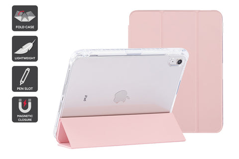 Slim Folio Stand Case for iPad (A16) 10th & 11th Gen (Pink)