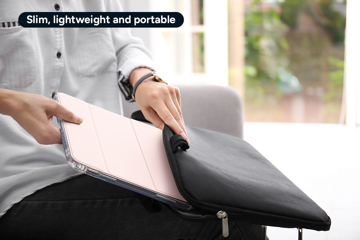 Slim Folio Stand Case for iPad (A16) 10th & 11th Gen (Pink)