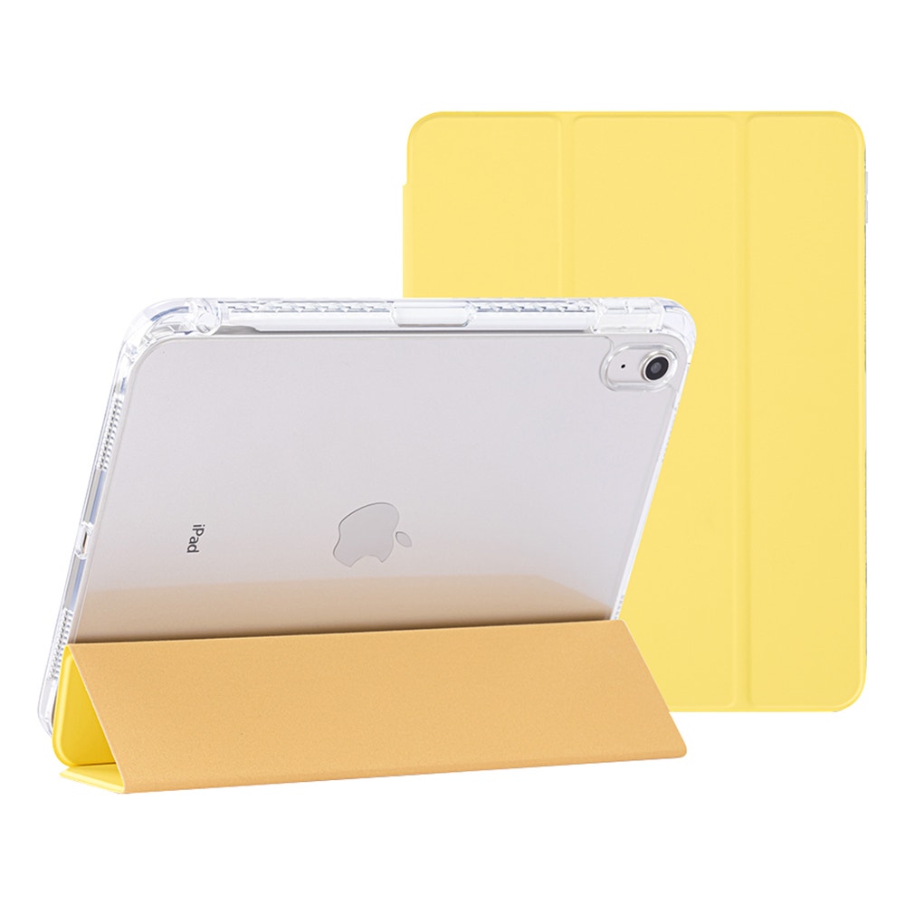 Slim Folio Stand Case for iPad (A16) 10th & 11th Gen (Yellow)
