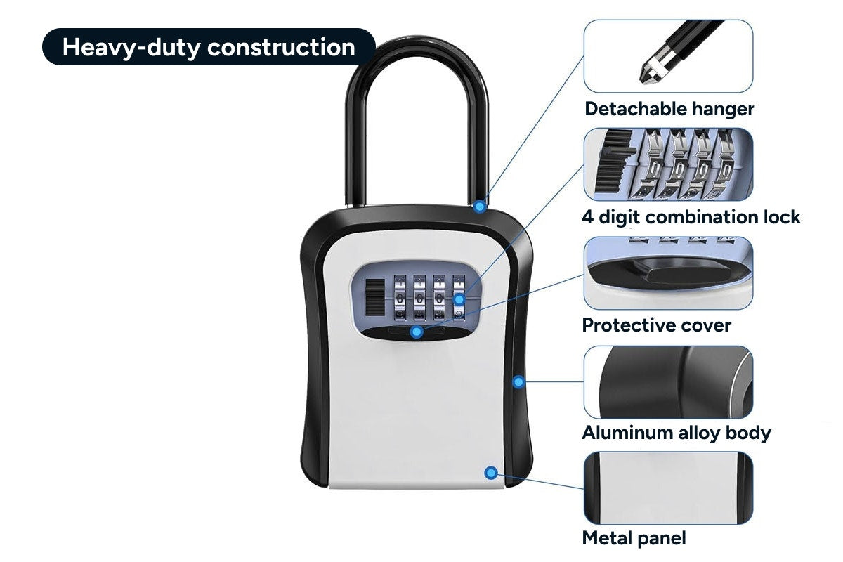 Portable Combination Key Lock Box