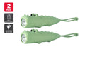 Kids Crocodile Rechargeable Silicone LED Torch (2 Pack)