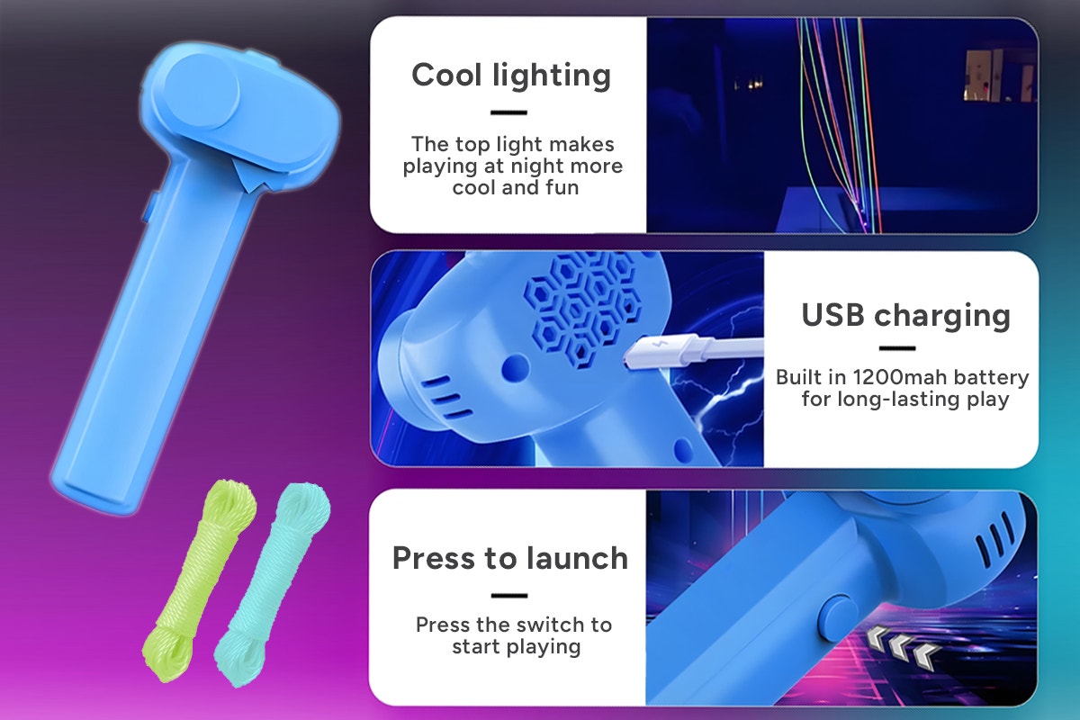 Luminous Rechargeable Rope Lasso Toy - SuperSaverAU - view 7