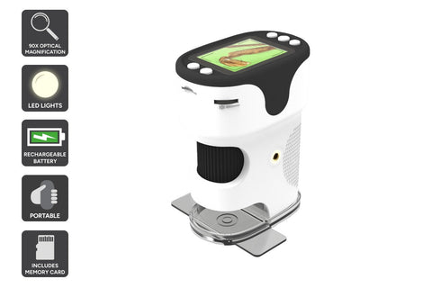 Kids Portable Handheld Microscope with Memory Card