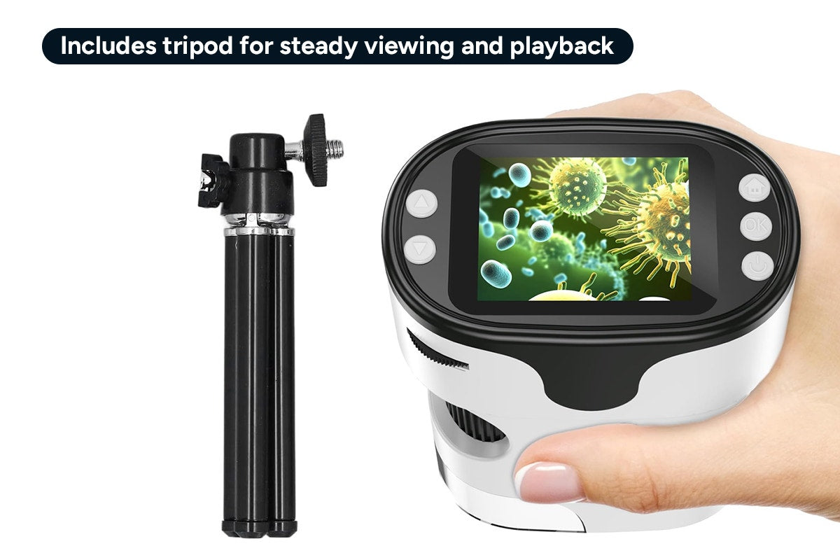 Kids Portable Handheld Microscope with Memory Card