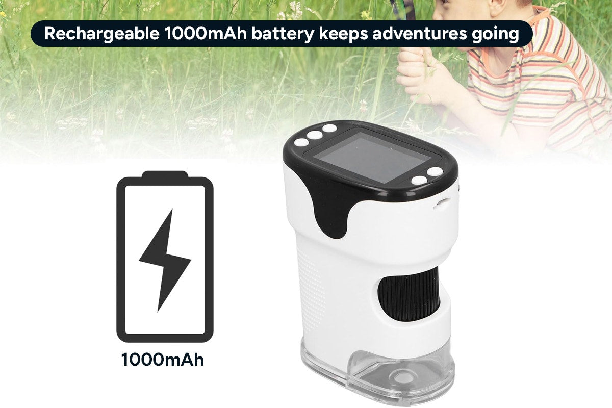 Kids Portable Handheld Microscope with Memory Card