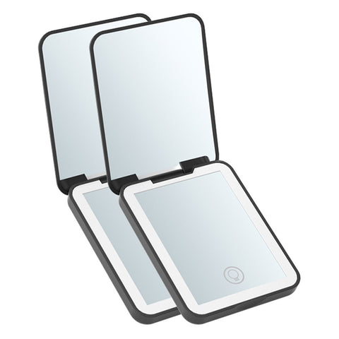 Rechargeable LED Compact Mirror (2 Pack)