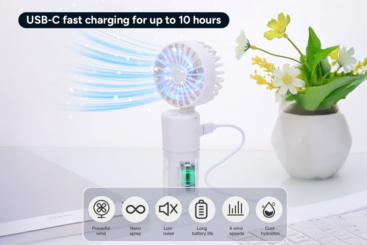 Portable Handheld Misting Fan