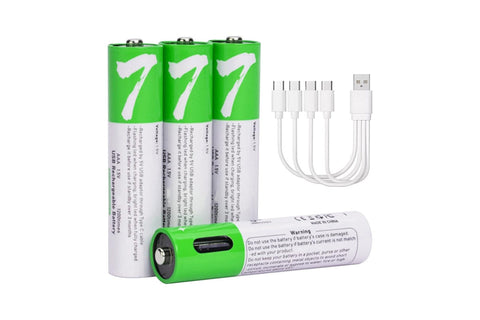Rechargeable AAA Batteries (4 Pack)