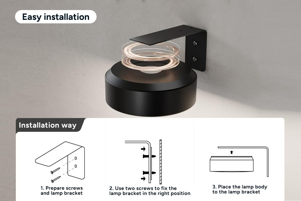 Rechargeable Wall-Mounted Magnetic Lights with Remote Control (3 Pack)