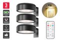 Rechargeable Wall-Mounted Magnetic Lights with Remote Control (3 Pack)
