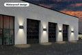 Solar Square Outdoor Wall Lights (4 Pack)