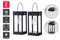 Solar Wall Sconce Light with Bulb (2 Pack)