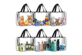 Clear PVC Waterproof Storage Bags with Zipper (6 Pack)