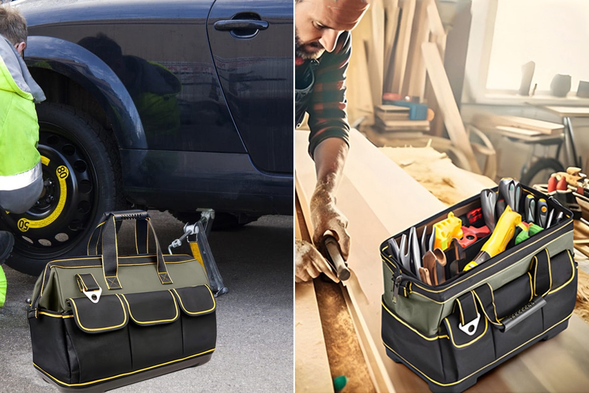 Heavy Duty 410mm Hard Base Tool Bag