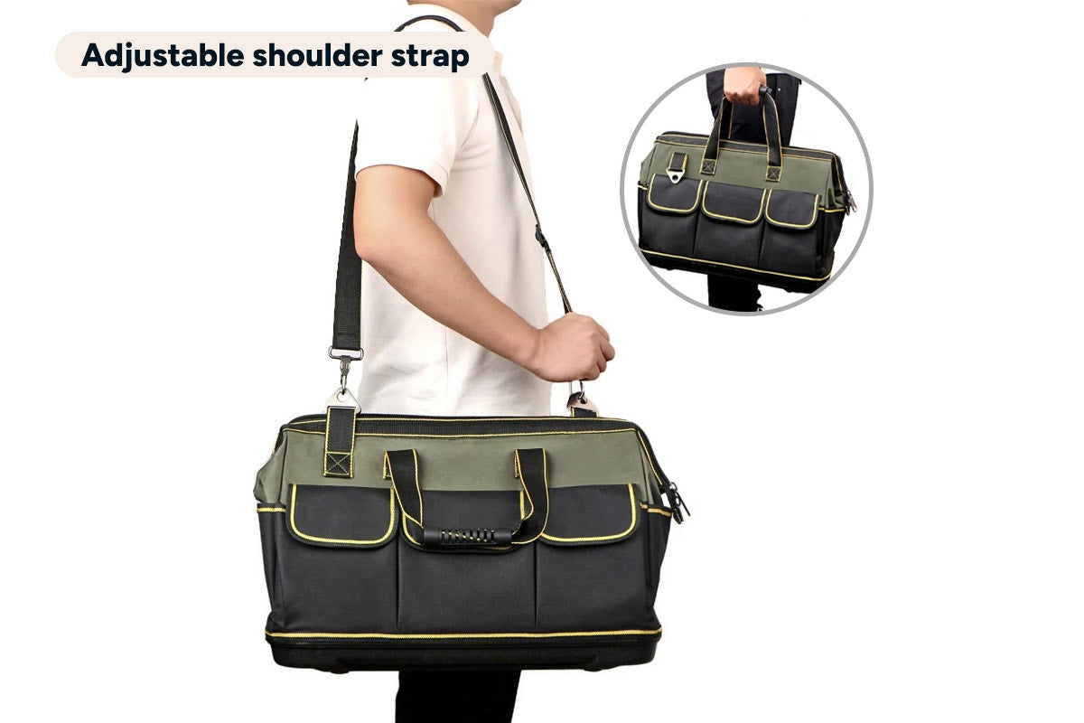 Heavy Duty 410mm Hard Base Tool Bag