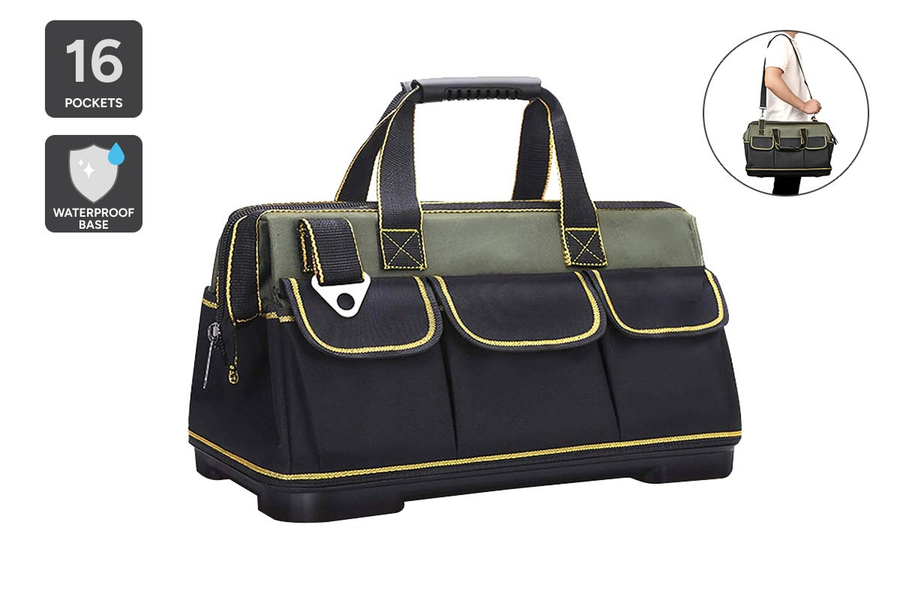 Heavy Duty 410mm Hard Base Tool Bag