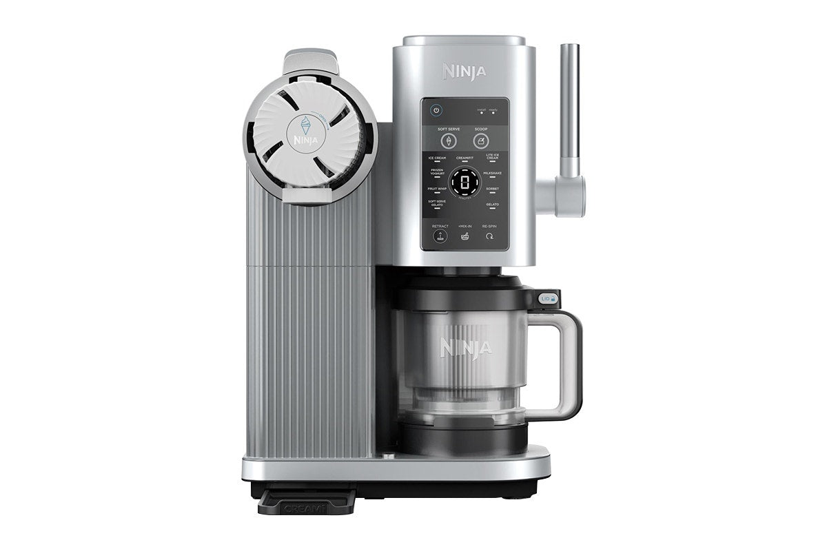 Ninja Swirl by CREAMi Soft Serve and Ice Cream Machine (Platinum Silver)