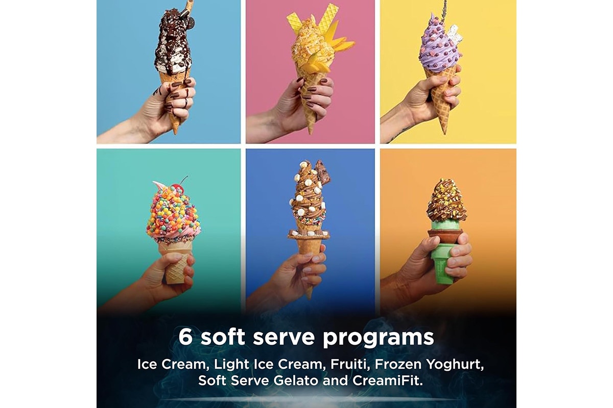 Ninja Swirl by CREAMi Soft Serve and Ice Cream Machine (Platinum Silver)