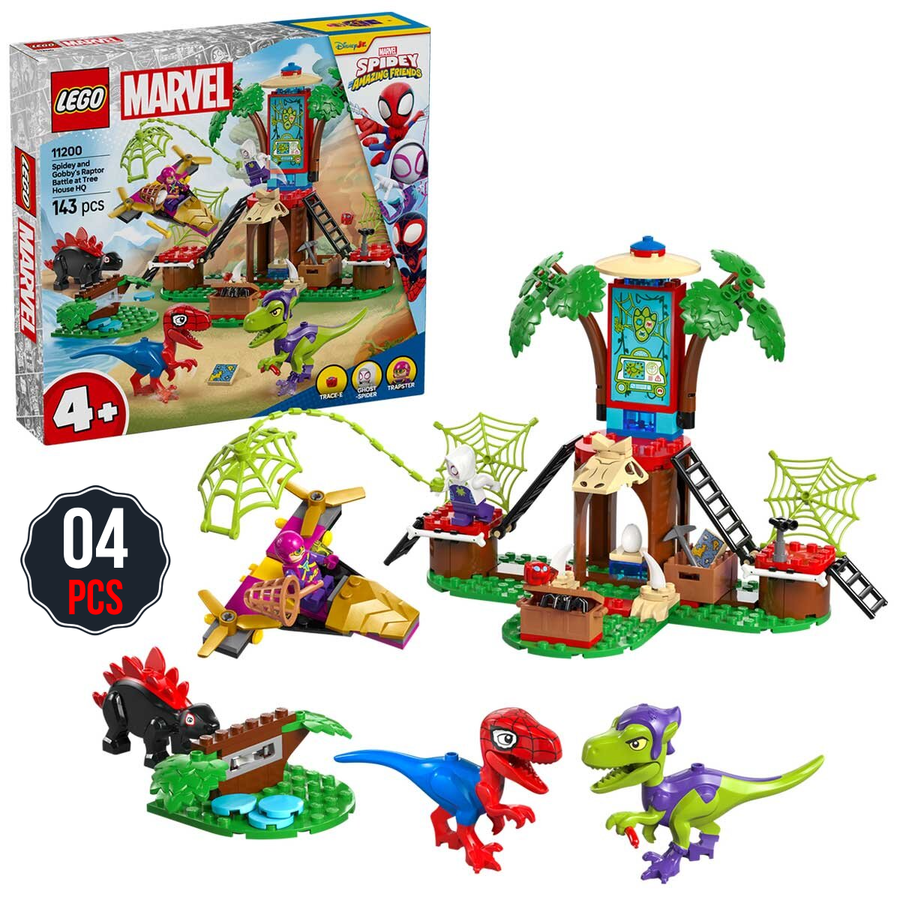 LEGO Marvel Spidey And Gobby’s Raptor Battle At Tree House HQ 11200 - SuperSaverAU - view 1
