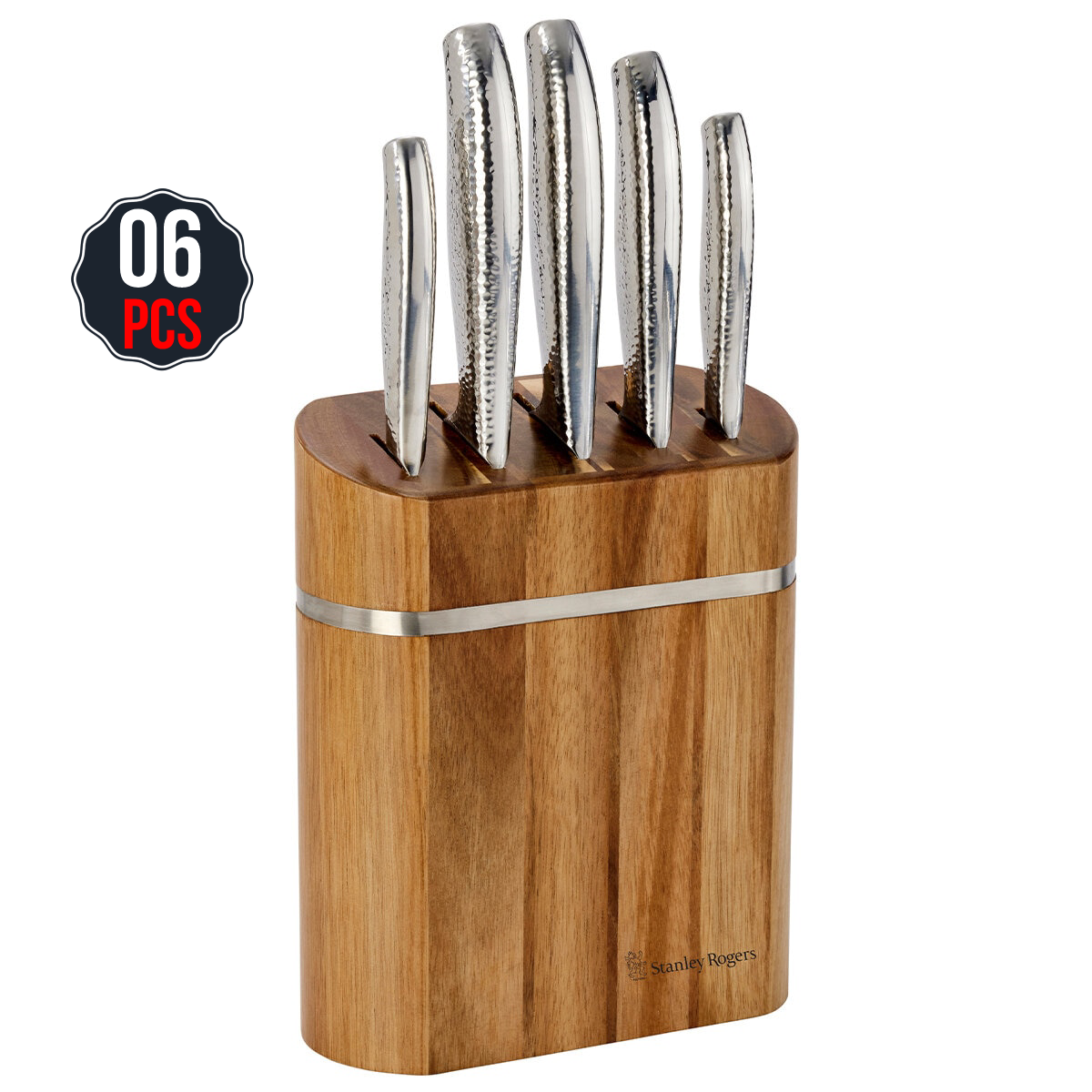 Stanley Rogers Domed Oval Knife Block 6 Piece