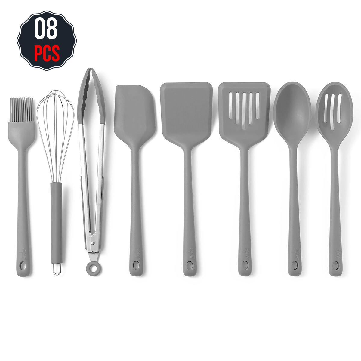Core Kitchen Tool 8 Piece Set Grey - SuperSaverAU - view 1
