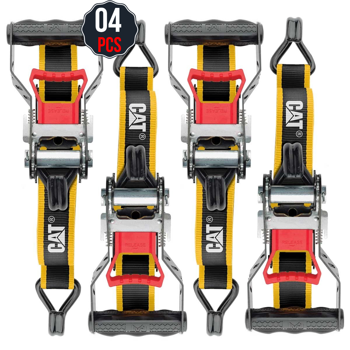 CAT Ratchet Tie Down Set 4 Piece