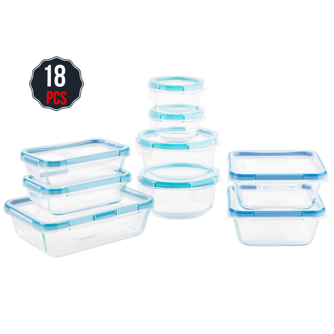 Snapware Pyrex Glass Container 18 Piece Set - SuperSaverAU - view 1