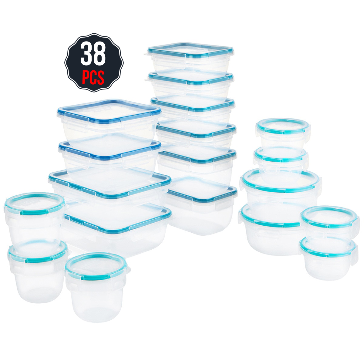Snapware Plastic Food Storage 38 Piece Set