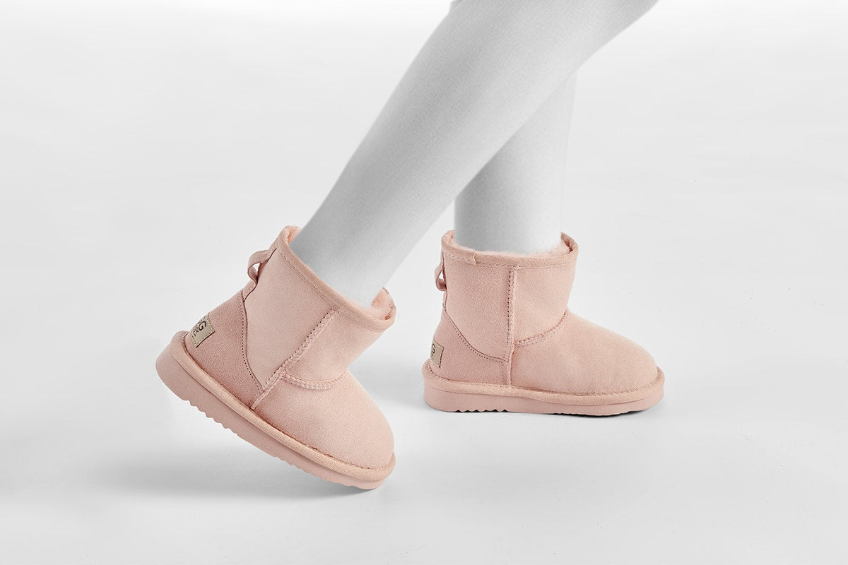 UGG Outback Kid's Premium Australian Sheepskin Classic Boot (Pink, Size 3-4 US)