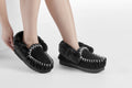 UGG Outback Premium Australian Sheepskin Moccasin Slipper (Black, Size 10M/11W US)