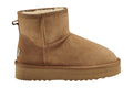 UGG Outback Premium Australian Sheepskin Mini Classic Platform Boot (Chestnut, Size 10M/11W US)