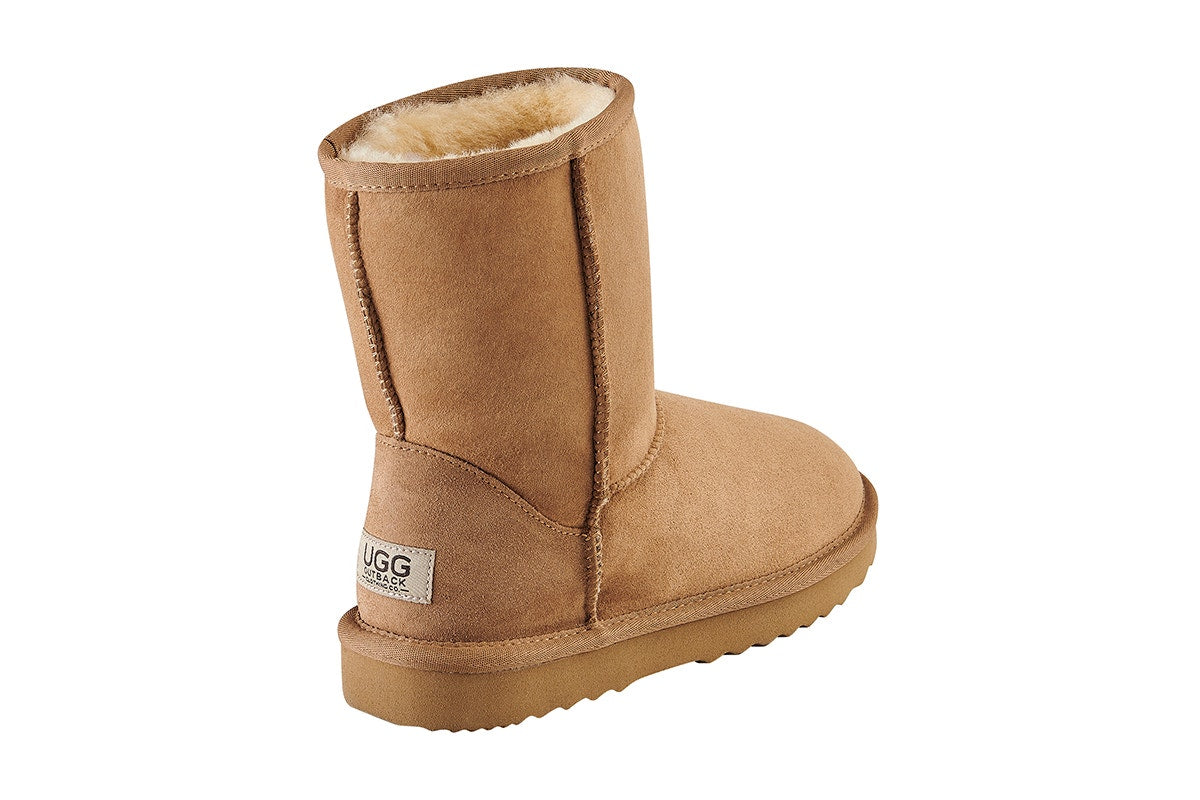 UGG Outback Premium Australian Sheepskin Short Classic Boot (Chestnut, Size 13M/14W US)