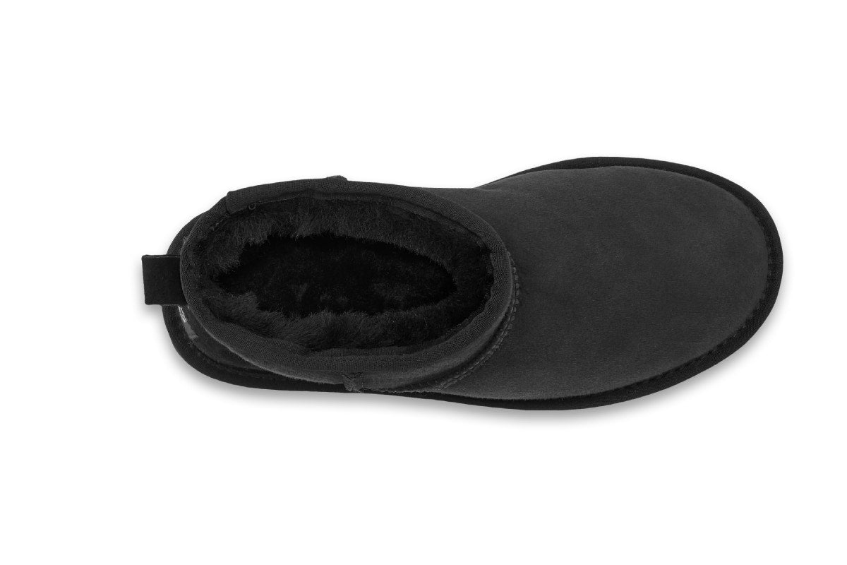 UGG Outback Premium Australian Sheepskin Ultra Mini Boot (Black, Size 5M/6W US)