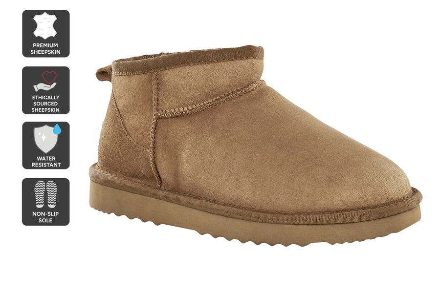 UGG Outback Premium Australian Sheepskin Ultra Mini Boot (Chestnut, Size 8M/9W US)