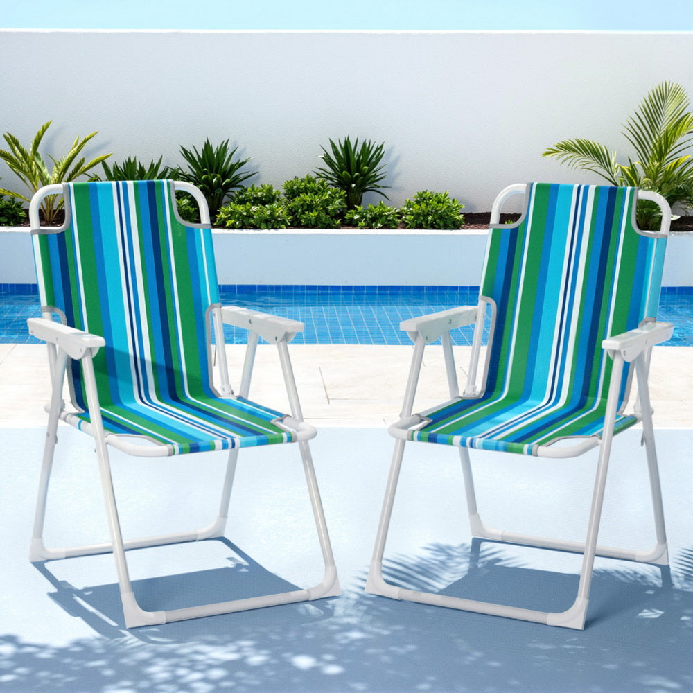 Gardeon Folding Outdoor Chair - Steel Frame, Portable