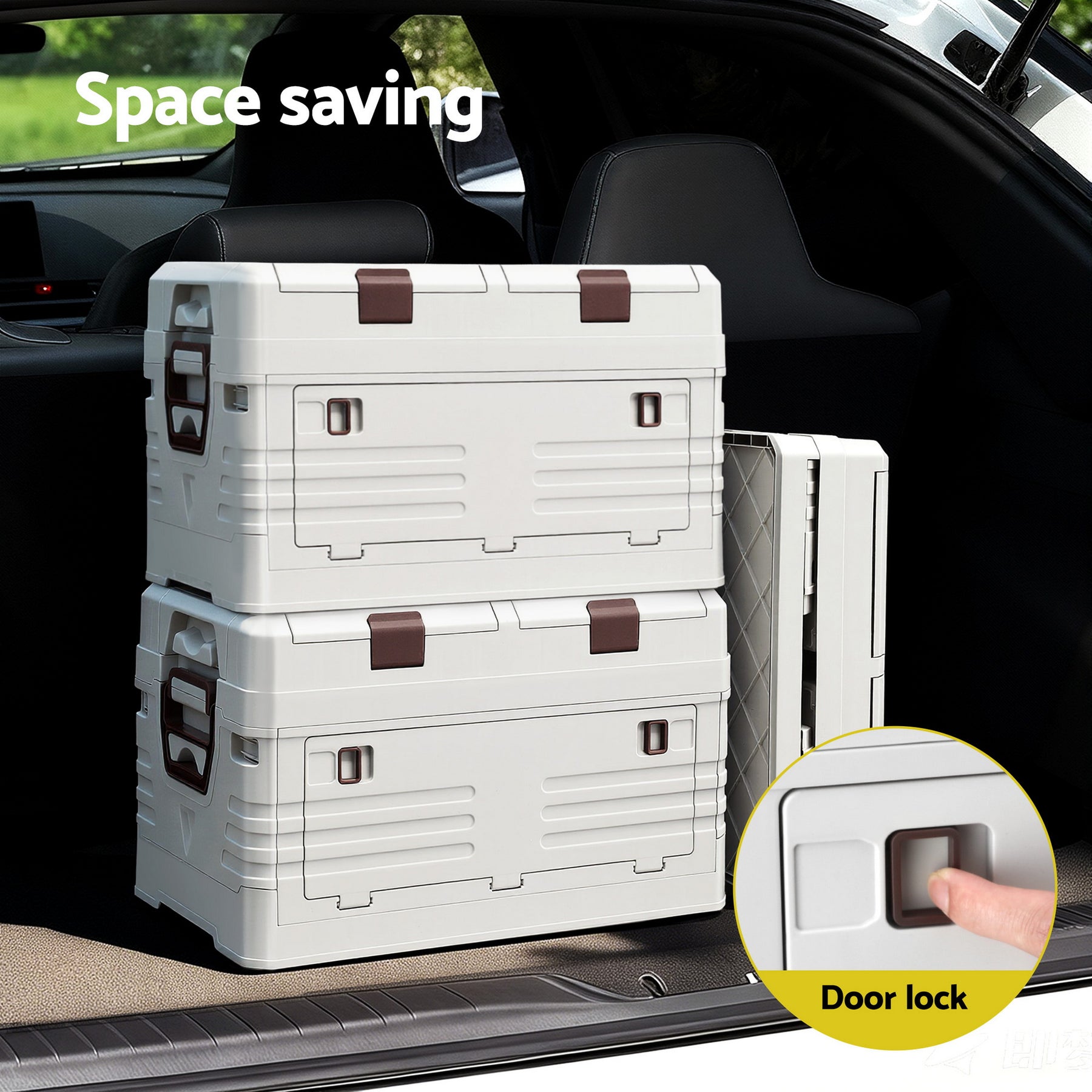 Gardeon 40L Outdoor Storage Box Foldable Camping Collapsible Bins Organizer - SuperSaverAU - view 5
