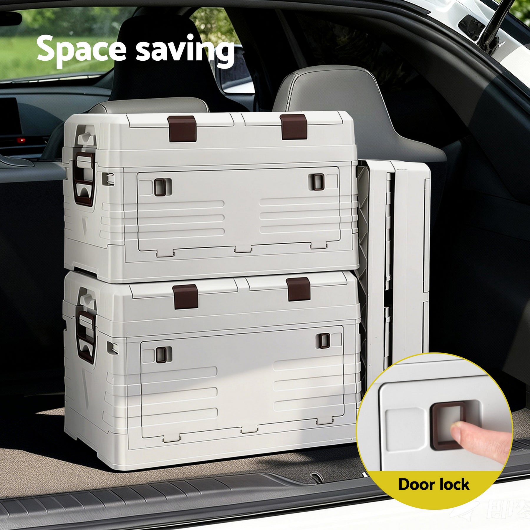 Gardeon 60L Outdoor Storage Box Foldable Camping Collapsible Bins Organizer - SuperSaverAU - view 5