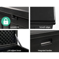 Gardeon Outdoor Storage Box - 80L, Lockable Garden Container in Black - SuperSaverAU - view 6