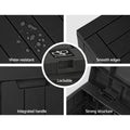 Gardeon Outdoor Storage Box 118L Container Lockable Garden Toy Tool Shed Black - SuperSaverAU - view 5