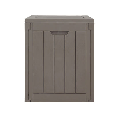 Gardeon Outdoor Storage Box 118L Container Lockable Garden Toy Tool Shed Grey
