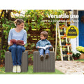 Gardeon Outdoor Storage Box 118L Container Lockable Garden Toy Tool Shed Grey - SuperSaverAU - view 4