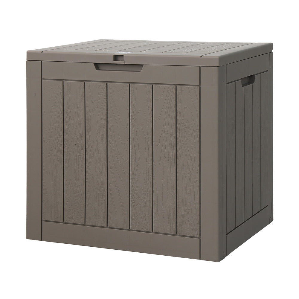 Gardeon Outdoor Storage Box 118L Container Lockable Garden Toy Tool Shed Grey - SuperSaverAU - view 7
