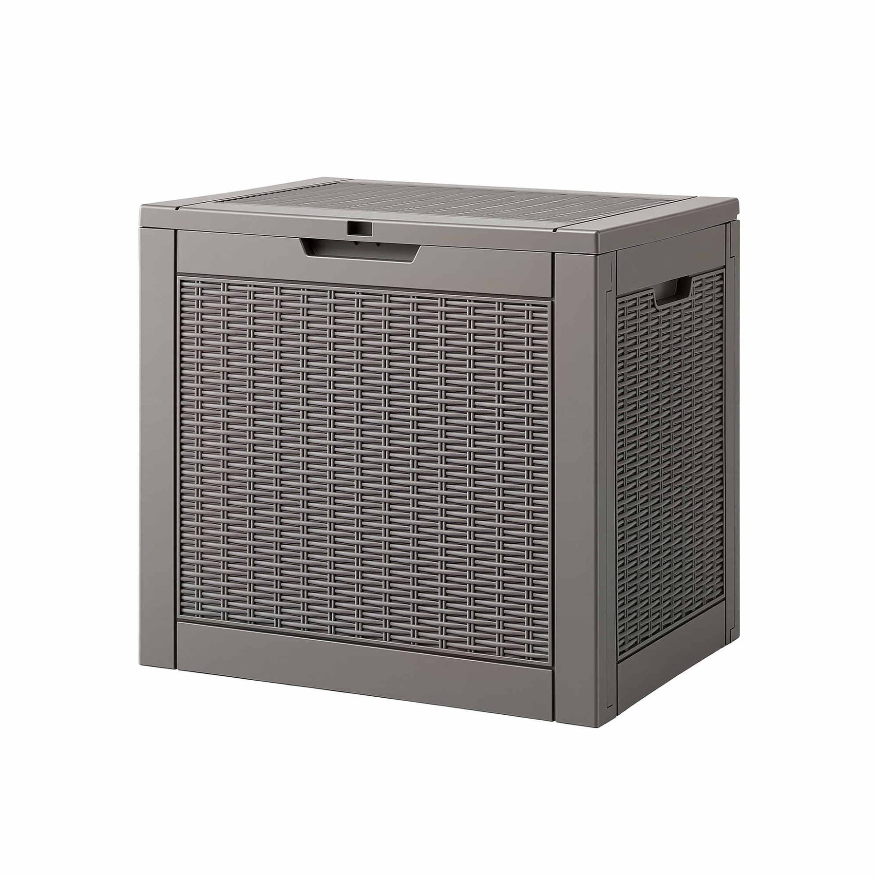 Gardeon 118L Brown Lockable Outdoor Storage Box Rattan Texture Garden Container