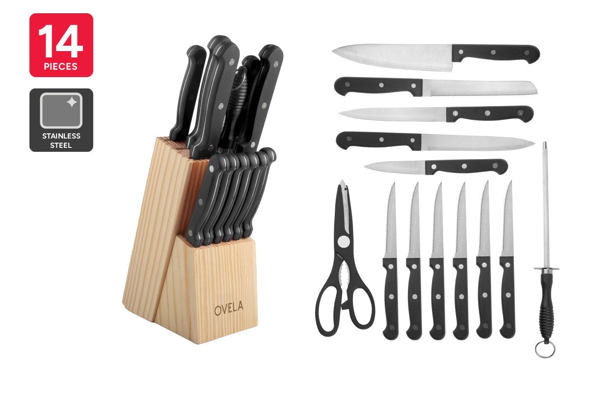 Ovela 14 Piece Knife Block Set