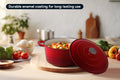 Ovela 5.6L Cast Iron Round Casserole (Red)